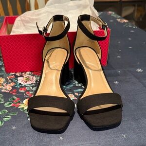 Black Ankle Strap Heels